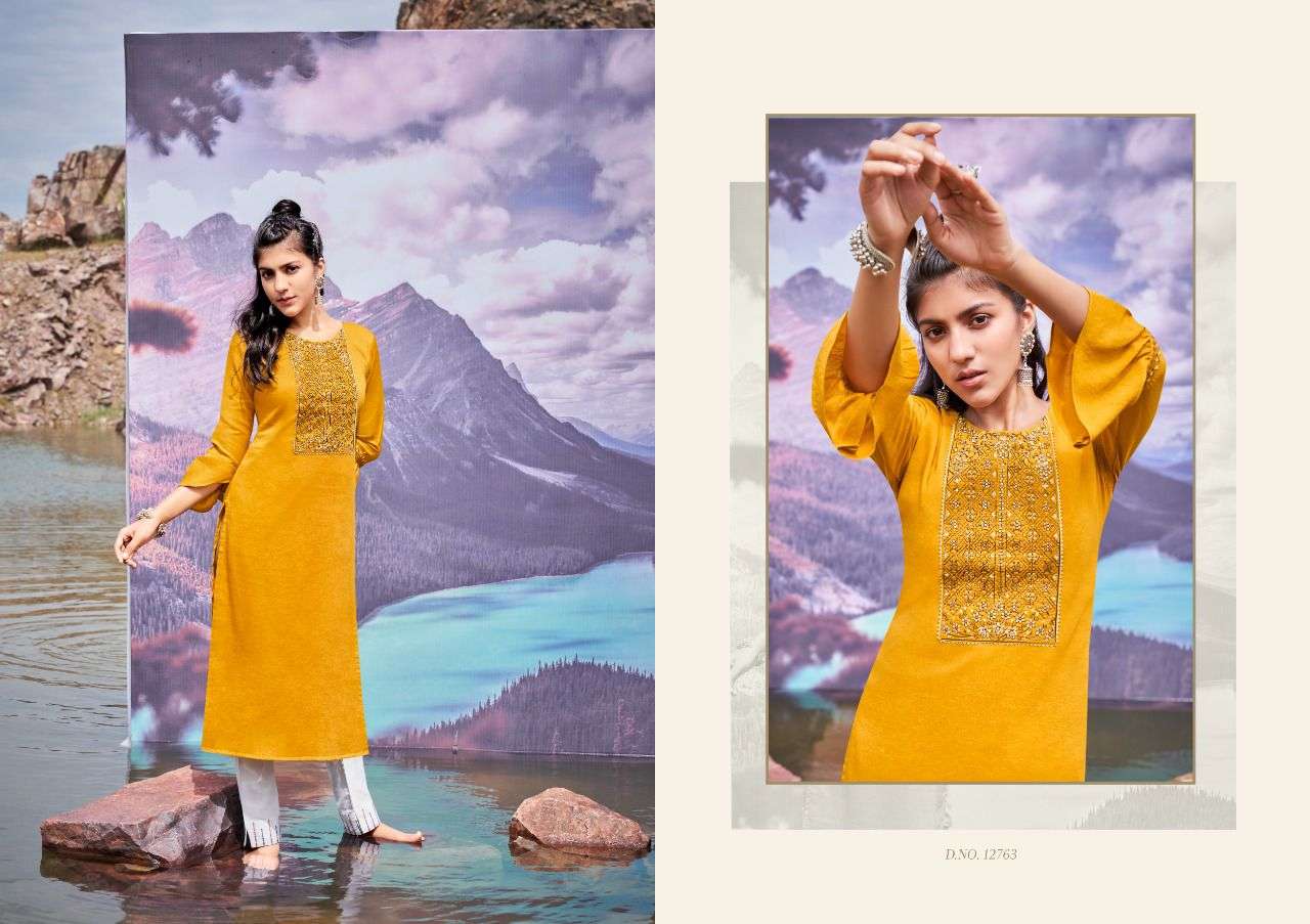 KITES VOL-3 BY KIVI 12763 TO 12770 SERIES DESIGNER STYLISH FANCY COLORFUL BEAUTIFUL PARTY WEAR & ETHNIC WEAR COLLECTION SILK EMBROIDERY KURTIS AT WHOLESALE PRICE