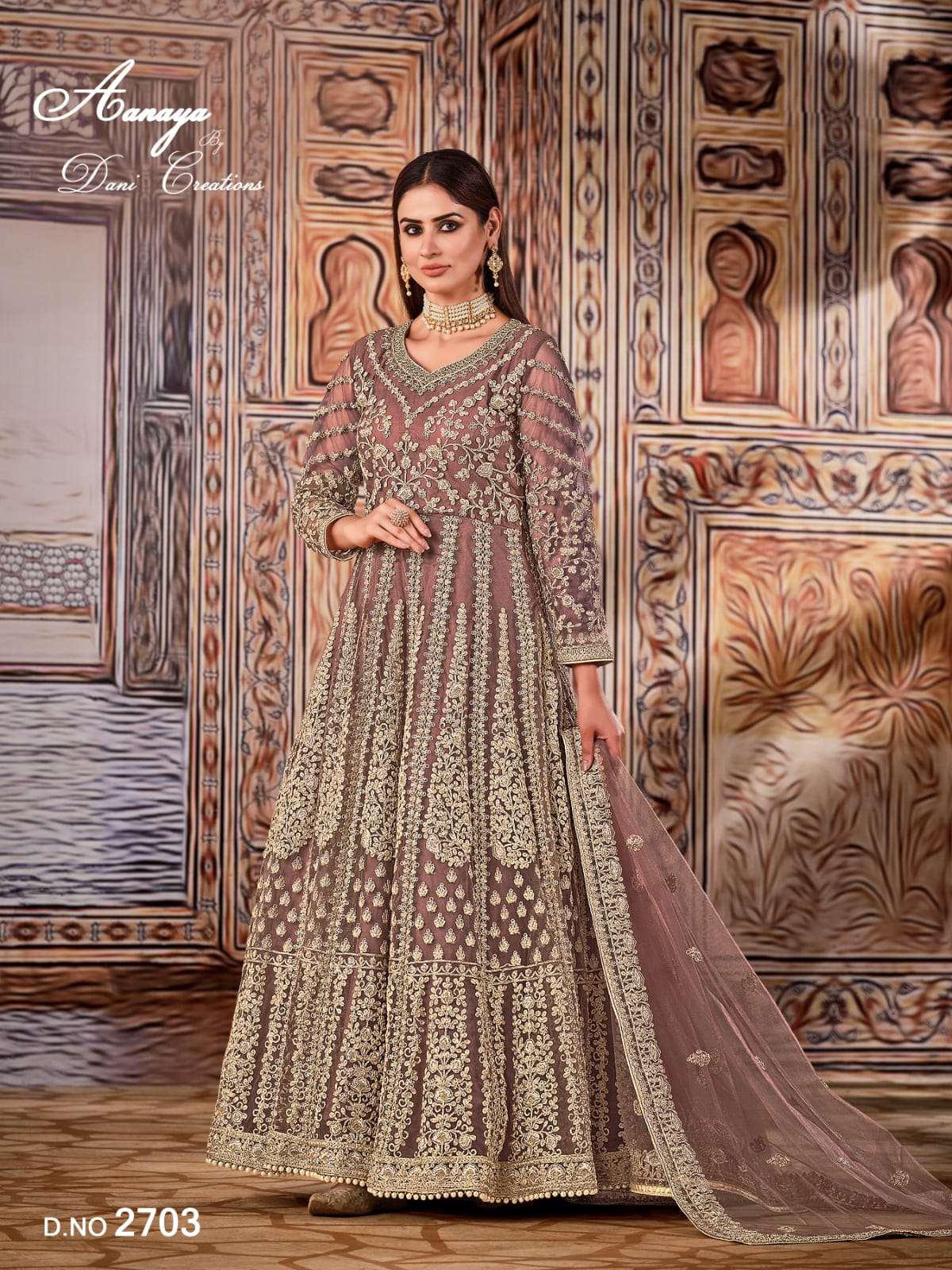 Aanaya Vol-127 By Twisha 2701 To 2704 Series Designer Festive Suits Collection Beautiful Stylish Fancy Colorful Party Wear & Occasional Wear Net Dresses At Wholesale Price