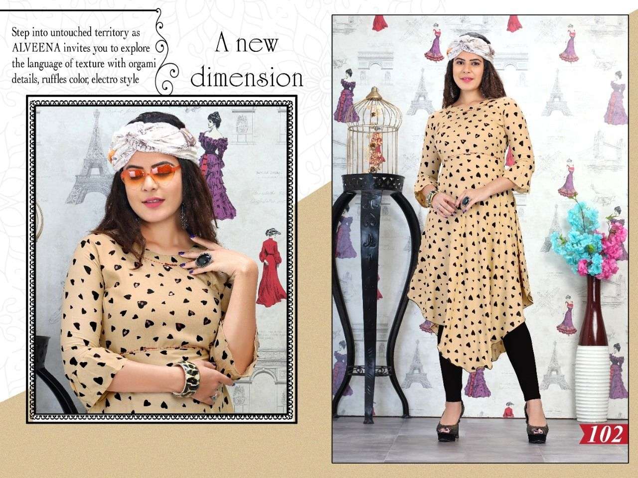 SHARAVYA BY TRENDY 101 TO 106 SERIES DESIGNER STYLISH FANCY COLORFUL BEAUTIFUL PARTY WEAR & ETHNIC WEAR COLLECTION RAYON PRINT WITH WORK KURTIS AT WHOLESALE PRICE
