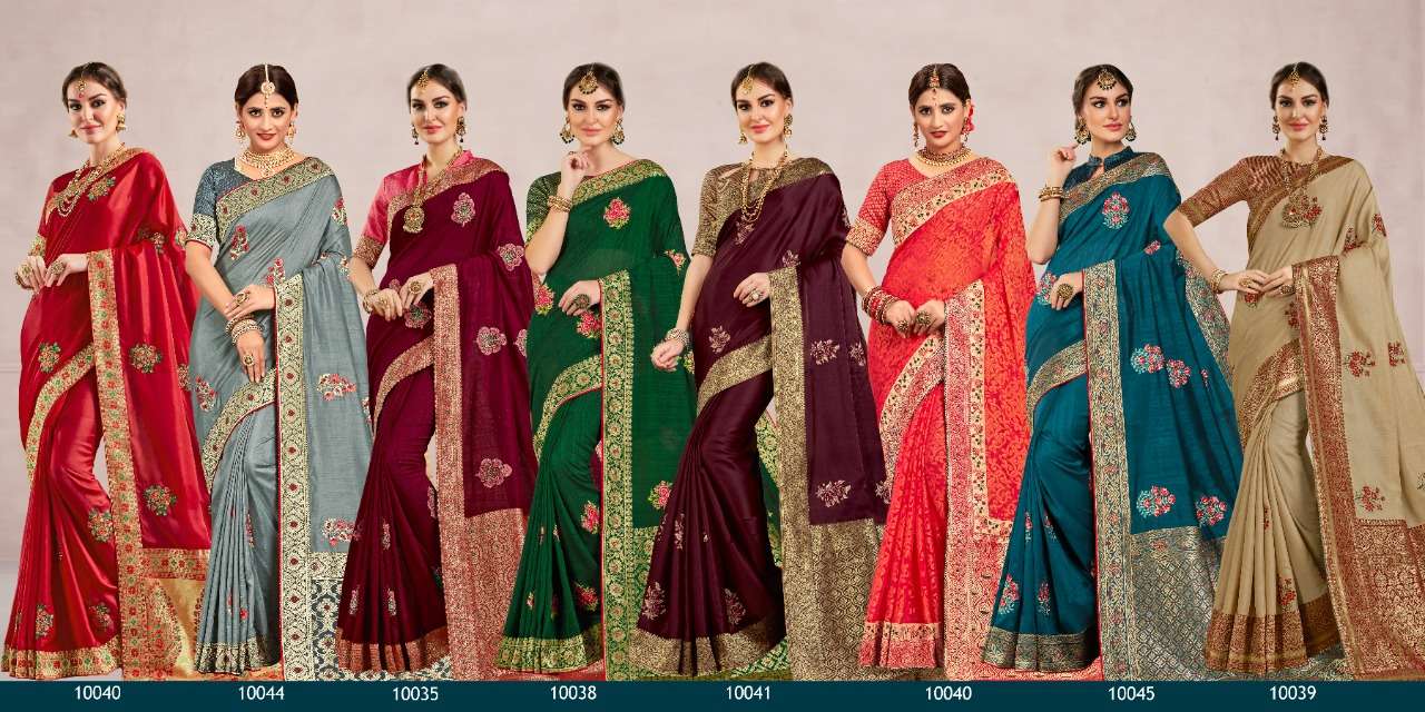 GIRDHARI BY INDIAN WOMEN INDIAN TRADITIONAL WEAR COLLECTION BEAUTIFUL STYLISH FANCY COLORFUL PARTY WEAR & OCCASIONAL WEAR FANCY SAREES AT WHOLESALE PRICE
