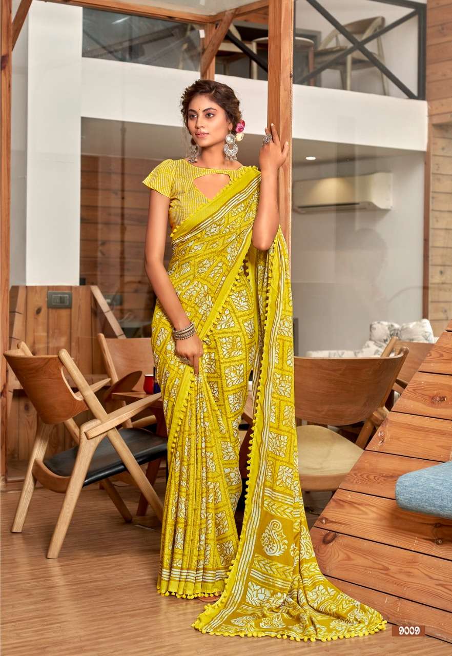JAIPURI COTTON VOL-1 BY SIDDHANT WEAVES 9001 TO 9012 SERIES INDIAN TRADITIONAL WEAR COLLECTION BEAUTIFUL STYLISH FANCY COLORFUL PARTY WEAR & OCCASIONAL WEAR SOFT COTTON SAREES AT WHOLESALE PRICE