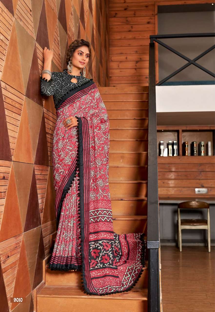 JAIPURI COTTON VOL-1 BY SIDDHANT WEAVES 9001 TO 9012 SERIES INDIAN TRADITIONAL WEAR COLLECTION BEAUTIFUL STYLISH FANCY COLORFUL PARTY WEAR & OCCASIONAL WEAR SOFT COTTON SAREES AT WHOLESALE PRICE