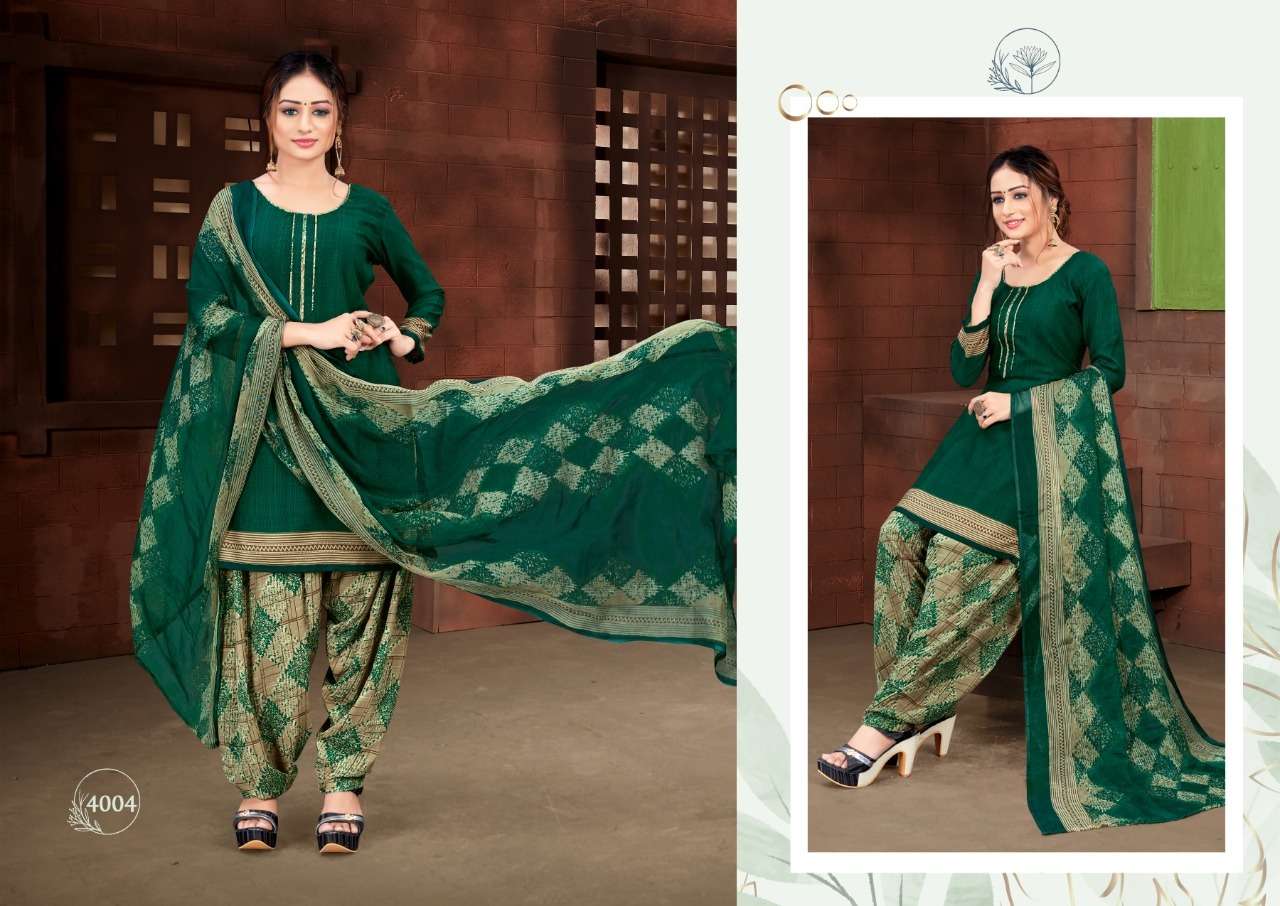 AMEERA VOL-4 BY FASHID WHOLESALE 4001 TO 4012 SERIES INDIAN TRADITIONAL WEAR COLLECTION BEAUTIFUL STYLISH FANCY COLORFUL PARTY WEAR & OCCASIONAL WEAR AMERICAN CREPE PRINT DRESSES AT WHOLESALE PRICE