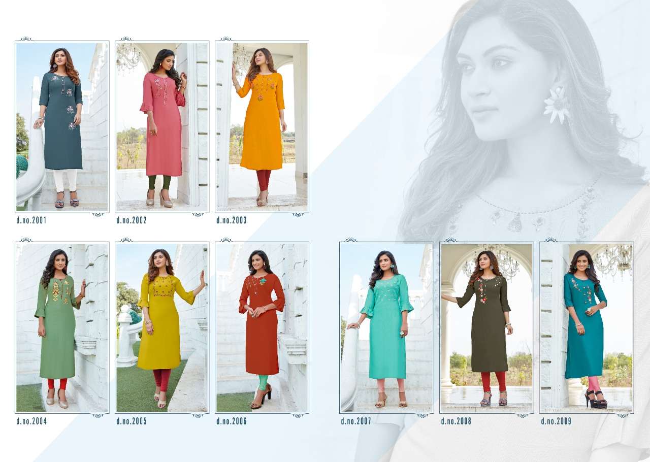 NETFLIX BY RARE LILY 2001 TO 2009 SERIES DESIGNER STYLISH FANCY COLORFUL BEAUTIFUL PARTY WEAR & ETHNIC WEAR COLLECTION RAYON WITH WORK KURTIS AT WHOLESALE PRICE