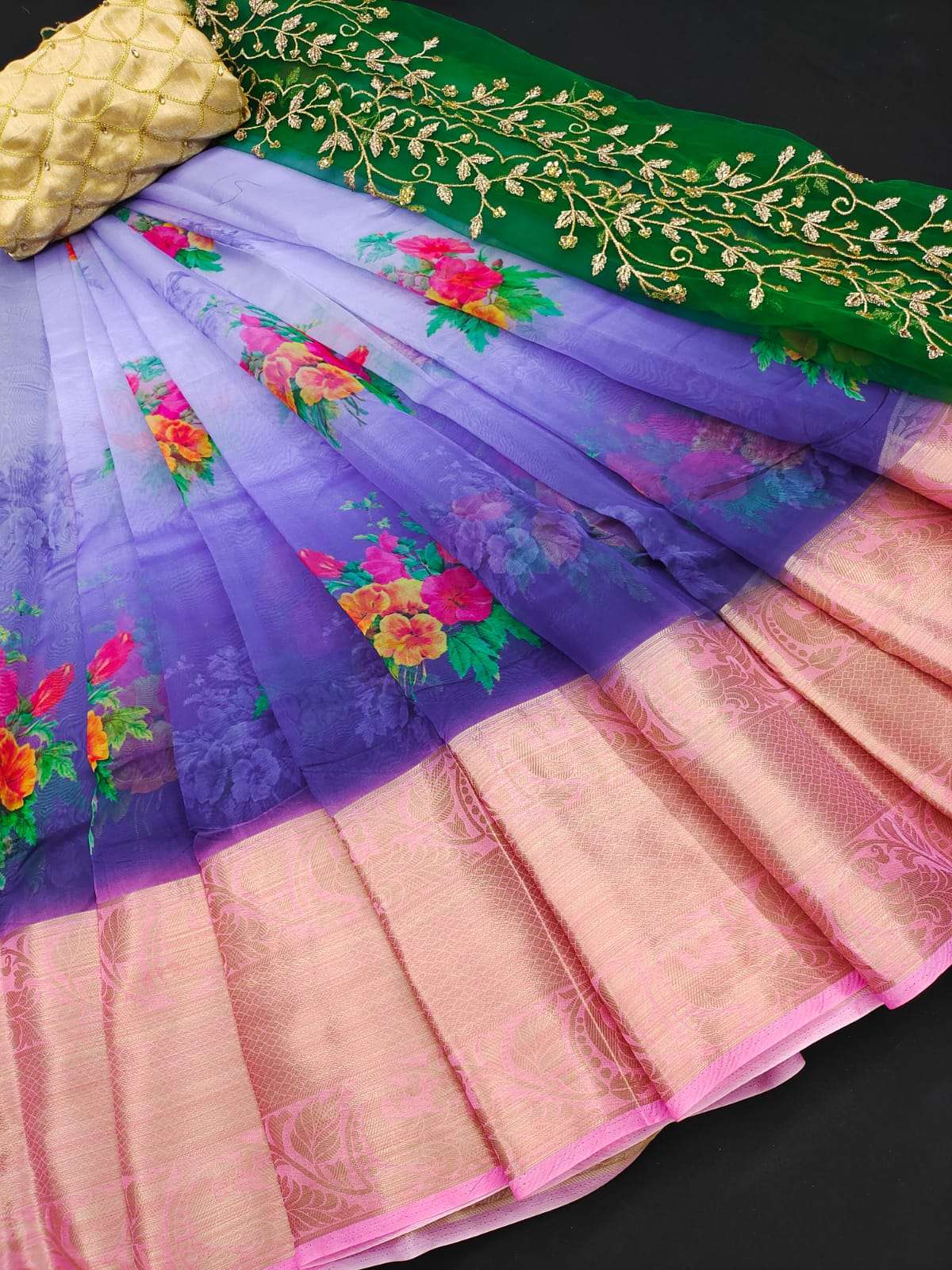 MYRA VOL-9 BY MYRA 901 TO 908 SERIES INDIAN TRADITIONAL WEAR COLLECTION BEAUTIFUL STYLISH FANCY COLORFUL PARTY WEAR & OCCASIONAL WEAR ORGANZA JACQUARD SAREES AT WHOLESALE PRICE