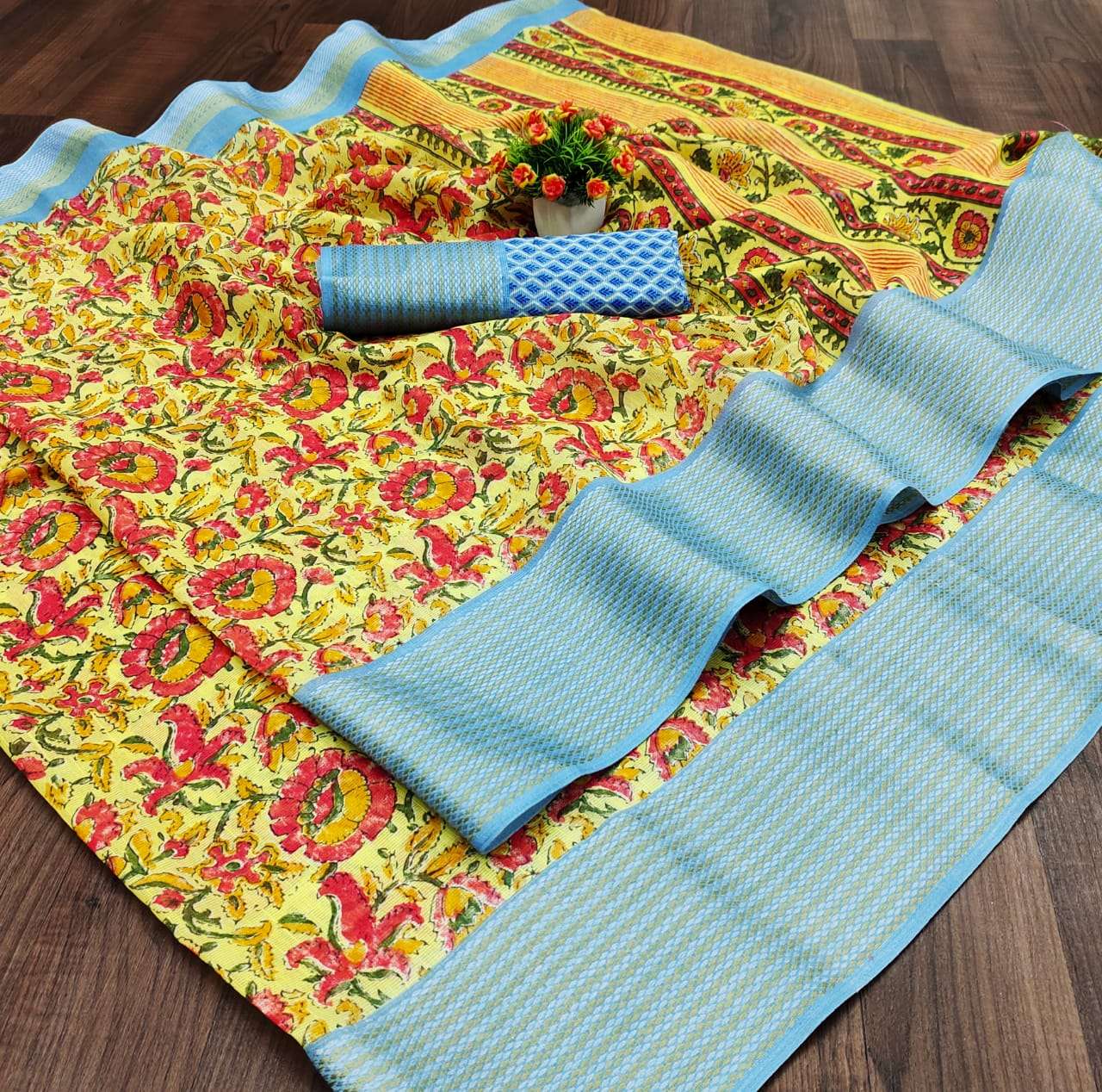PREMIUM QUALITY VOL-2 BY MYRA 201 TO 207 SERIES INDIAN TRADITIONAL WEAR COLLECTION BEAUTIFUL STYLISH FANCY COLORFUL PARTY WEAR & OCCASIONAL WEAR COTTON SAREES AT WHOLESALE PRICE