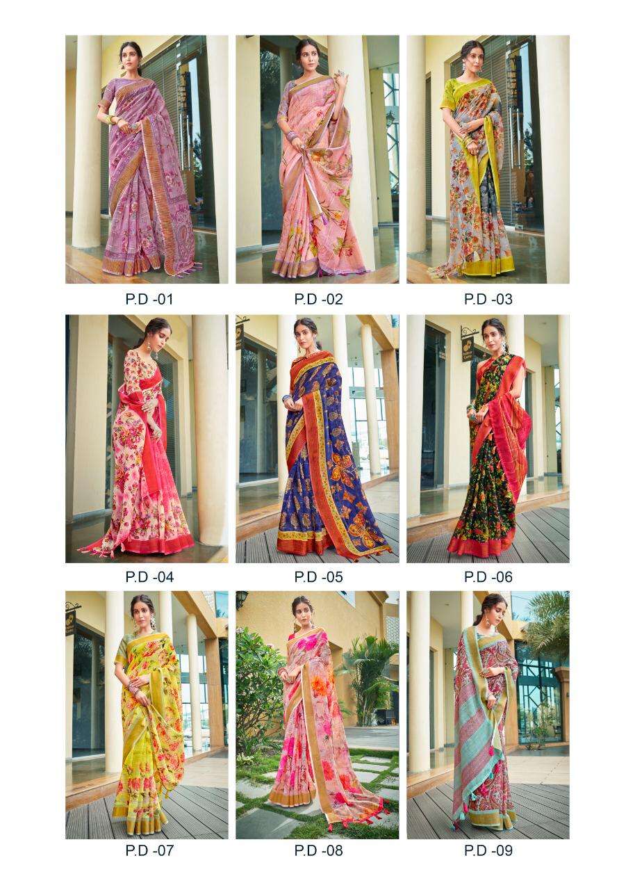PATTEN DELICIOUS BY SHVETAMBAR CREATION 01 TO 09 SERIES INDIAN TRADITIONAL WEAR COLLECTION BEAUTIFUL STYLISH FANCY COLORFUL PARTY WEAR & OCCASIONAL WEAR PURE LINEN SILK SAREES AT WHOLESALE PRICE