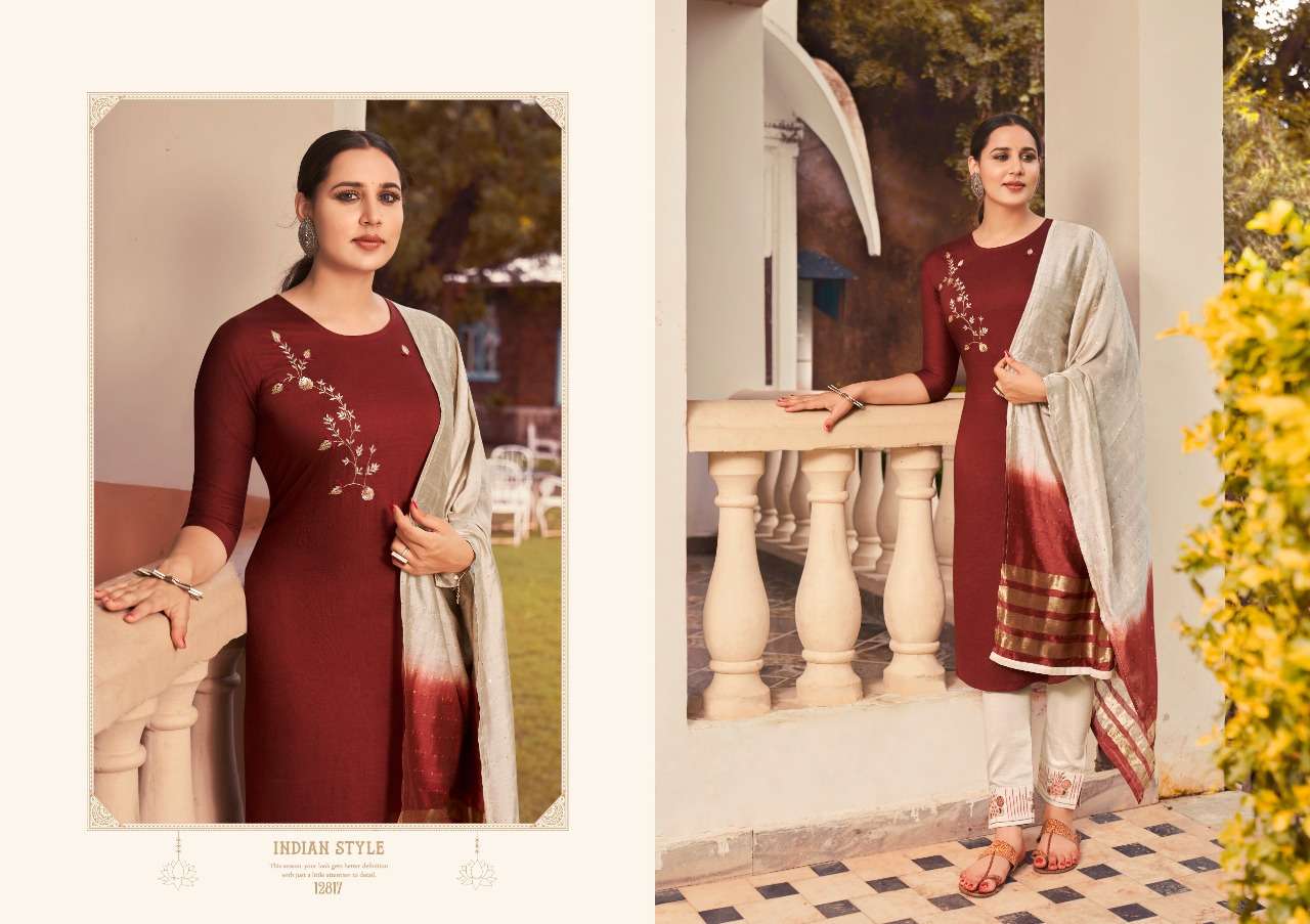 ZIBO BY KIVI 12813 TO 12818 SERIES BEAUTIFUL SUITS COLORFUL STYLISH FANCY CASUAL WEAR & ETHNIC WEAR PARAMPARA SILK DRESSES AT WHOLESALE PRICE