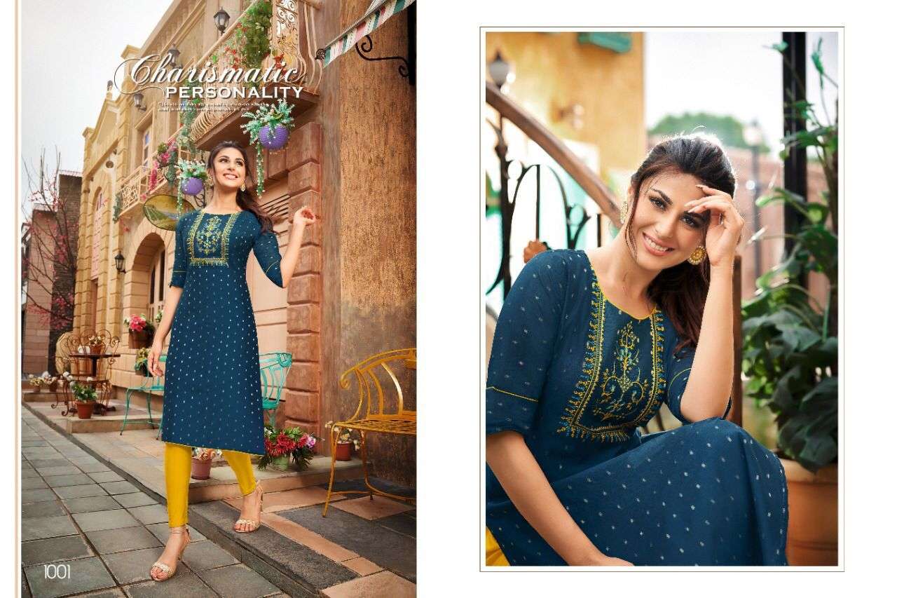 AMORY BY KAPIL TRENDZ 1001 TO 1008 SERIES DESIGNER STYLISH FANCY COLORFUL BEAUTIFUL PARTY WEAR & ETHNIC WEAR COLLECTION MODAL SILK EMBROIDERY KURTIS AT WHOLESALE PRICE