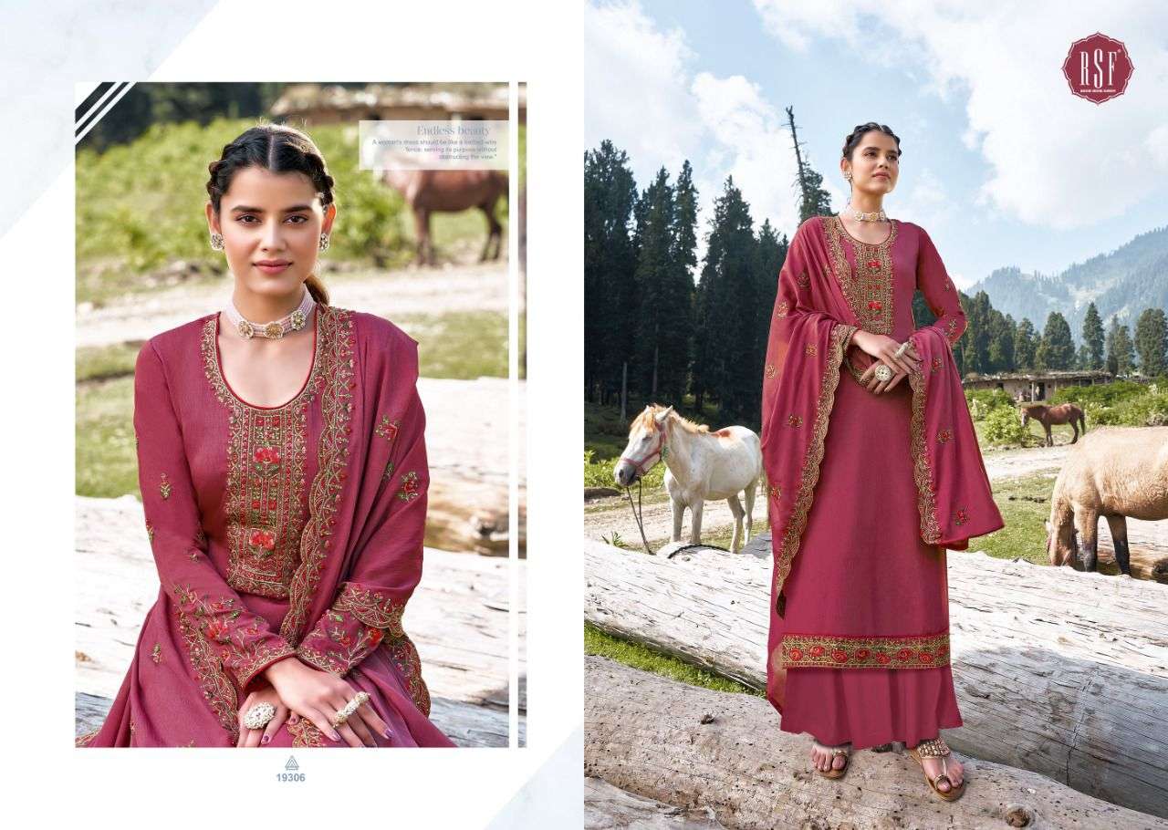 NEERA VOL-2 BY RIDDHI SIDDHI FASHION 19301 TO 19306 SERIES BEAUTIFUL SHARARA SUITS COLORFUL STYLISH FANCY CASUAL WEAR & ETHNIC WEAR PURE CHINNON SILK WITH EMBROIDERY DRESSES AT WHOLESALE PRICE
