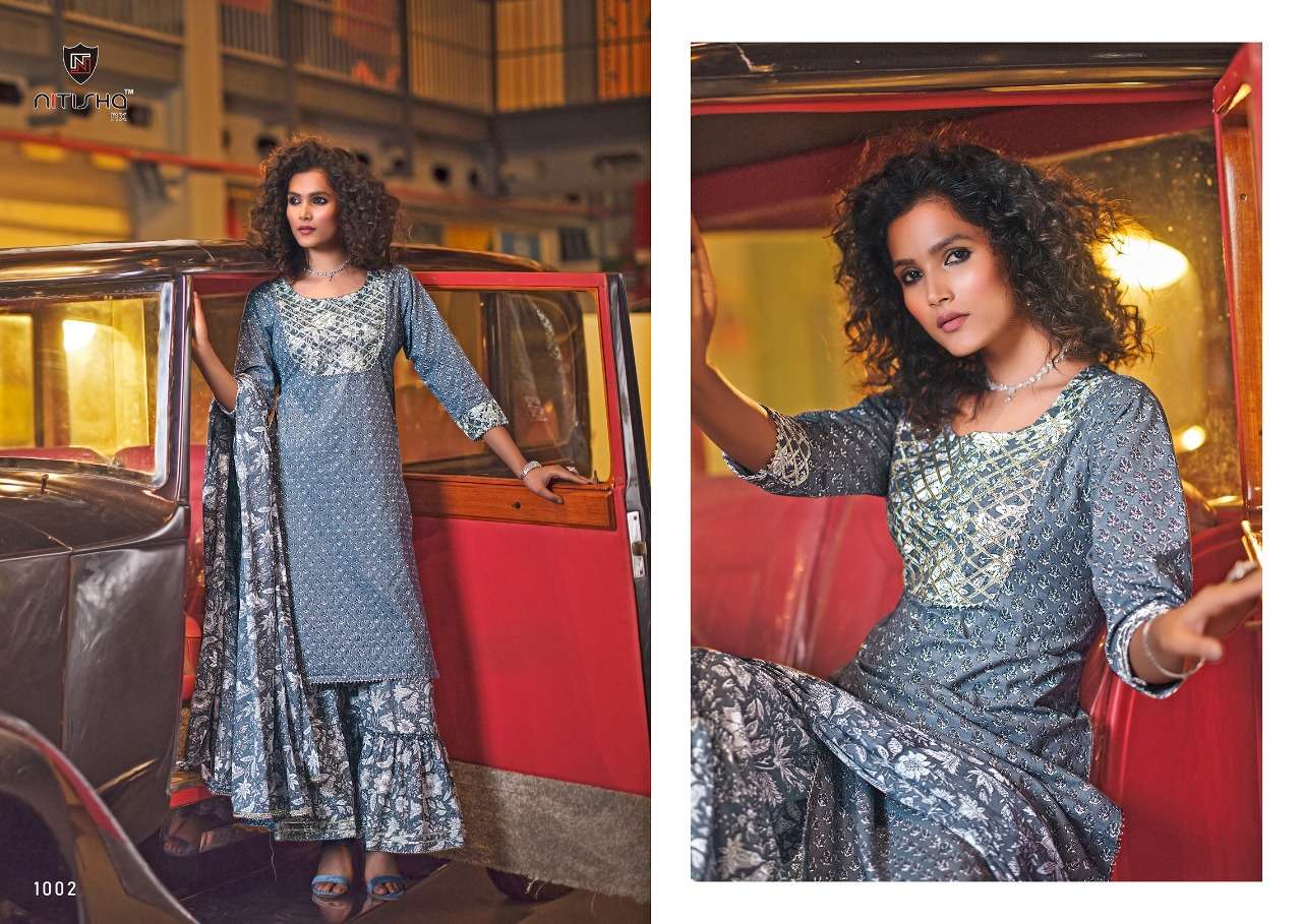 CHIRMI BY NITISHA NX 1001 TO 1006 SERIES BEAUTIFUL SUITS COLORFUL STYLISH FANCY CASUAL WEAR & ETHNIC WEAR PURE CAMBRIC COTTON PRINT DRESSES AT WHOLESALE PRICE