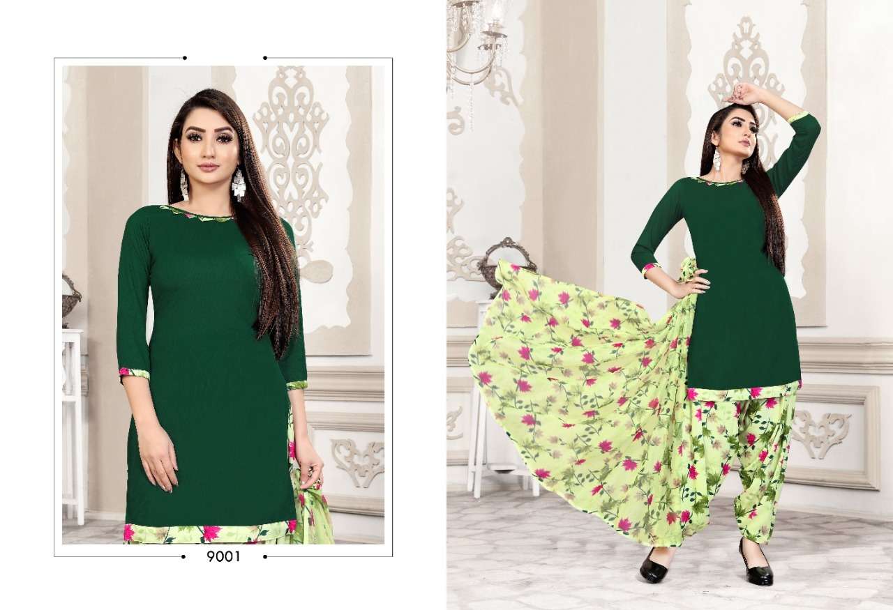 MILLY VOL-39 BY SWEETY FASHION 9001 TO 9012 SERIES BEAUTIFUL STYLISH SUITS FANCY COLORFUL CASUAL WEAR & ETHNIC WEAR & READY TO WEAR LEON CREPE DRESSES AT WHOLESALE PRICE