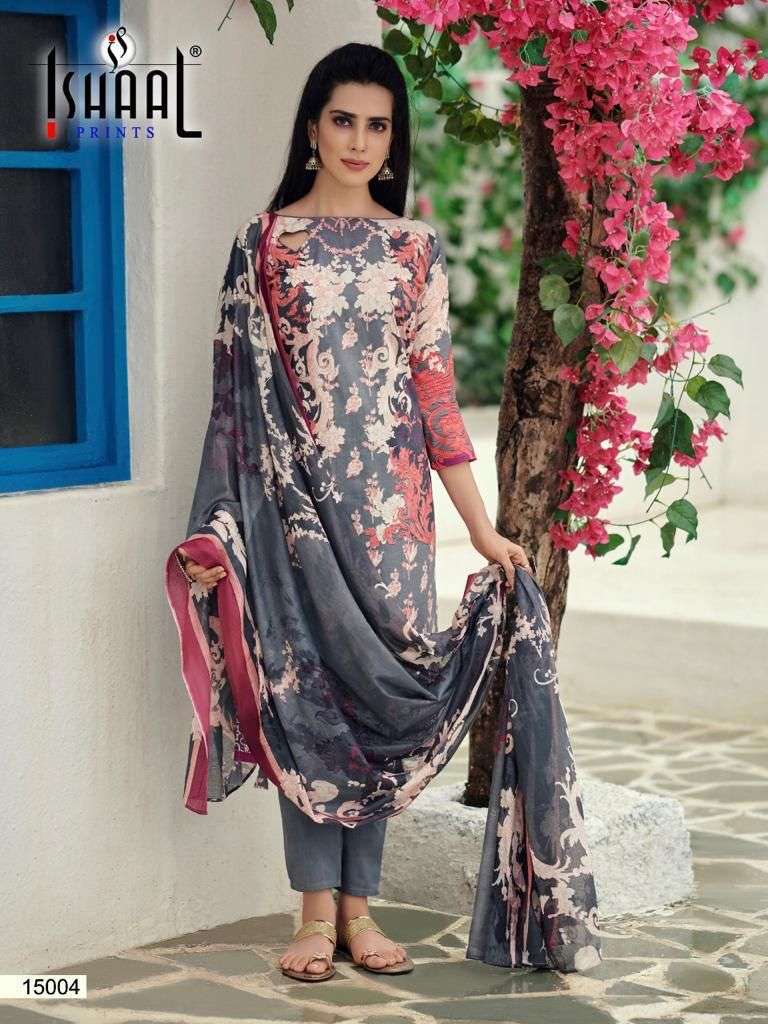 GULMOHAR VOL-15 NX BY ISHAAL PRINTS BEAUTIFUL SUITS COLORFUL STYLISH FANCY CASUAL WEAR & ETHNIC WEAR PURE LAWN PRINT DRESSES AT WHOLESALE PRICE