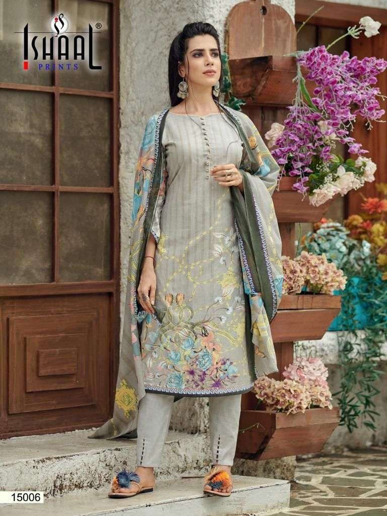 GULMOHAR VOL-15 NX BY ISHAAL PRINTS BEAUTIFUL SUITS COLORFUL STYLISH FANCY CASUAL WEAR & ETHNIC WEAR PURE LAWN PRINT DRESSES AT WHOLESALE PRICE