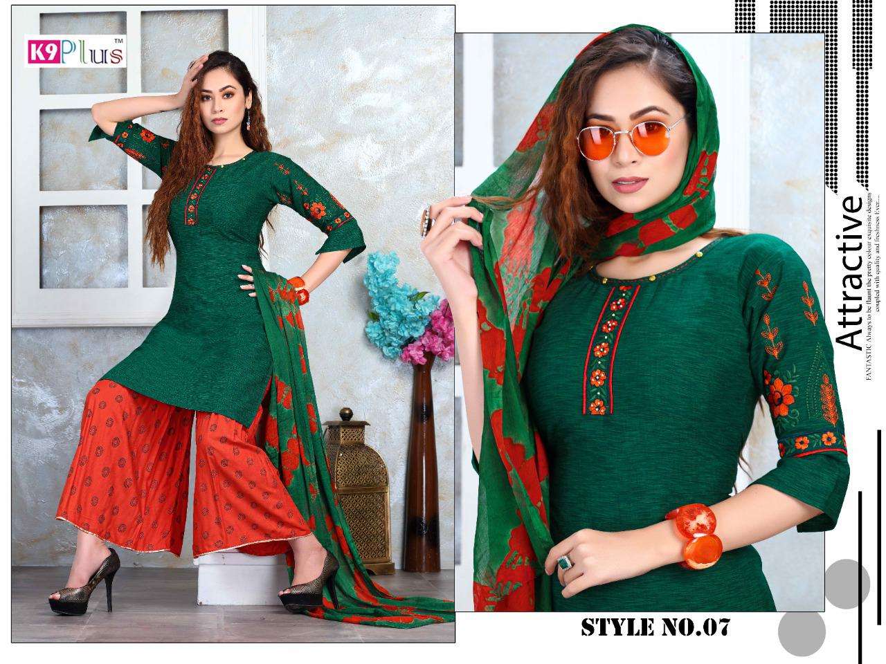 ANAMIKA VOL-2 BY K9 PLUS 01 TO 08 SERIES BEAUTIFUL SUITS COLORFUL STYLISH FANCY CASUAL WEAR & ETHNIC WEAR HEAVY RAYON EMBROIDERED DRESSES AT WHOLESALE PRICE