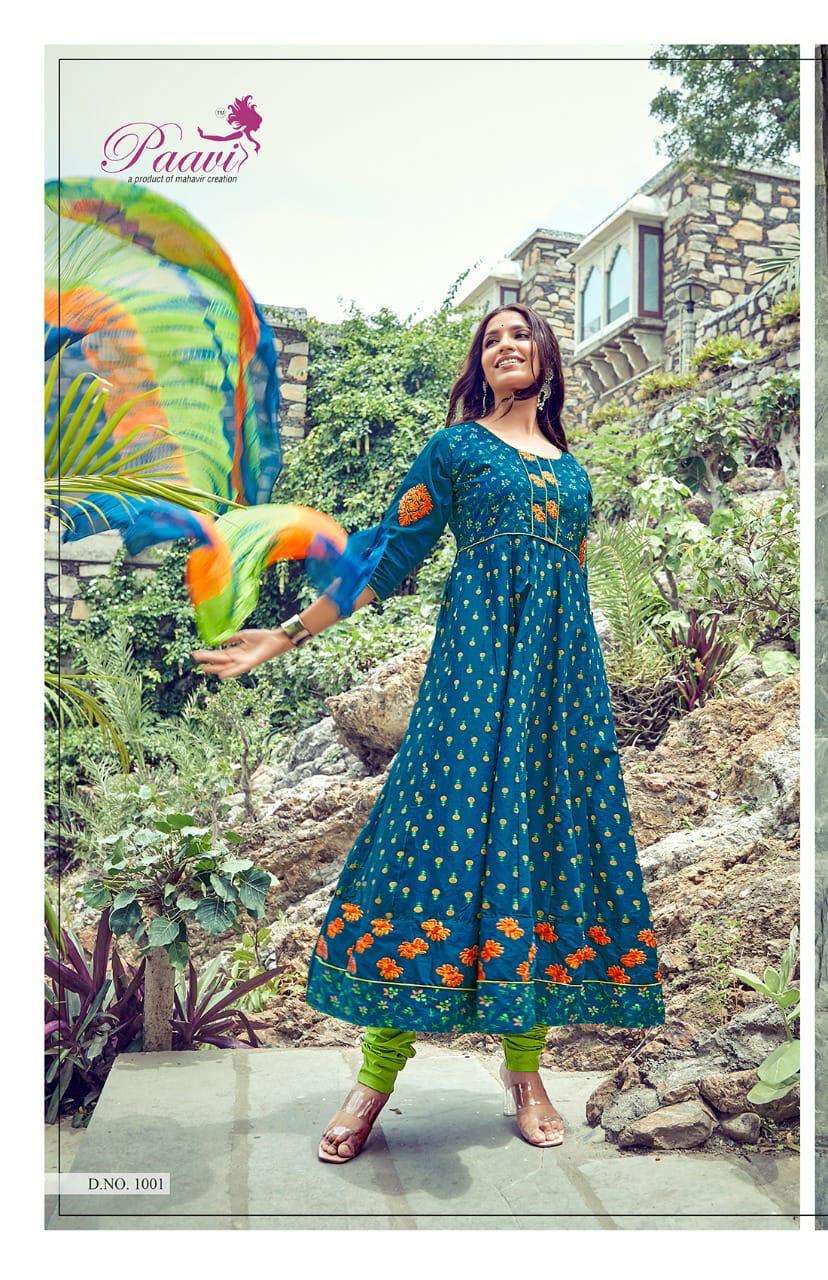PANNA VOL-16 BY PAAVI 1001 TO 1008 SERIES BEAUTIFUL SUITS COLORFUL STYLISH FANCY CASUAL WEAR & ETHNIC WEAR CAMBRIC COTTON PRINT DRESSES AT WHOLESALE PRICE