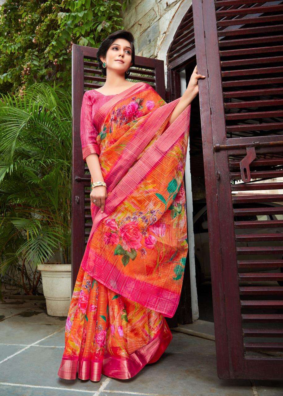 CARTELL SILK BY SHREYANS 01 TO 12 SERIES INDIAN TRADITIONAL WEAR COLLECTION BEAUTIFUL STYLISH FANCY COLORFUL PARTY WEAR & OCCASIONAL WEAR ORGANZA DIGITAL PRINT SAREES AT WHOLESALE PRICE