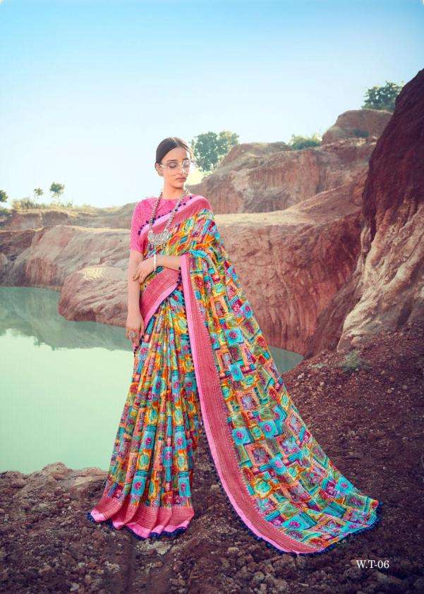 WOOVEN TOUCH BY SHREYANS 01 TO 12 SERIES INDIAN TRADITIONAL WEAR COLLECTION BEAUTIFUL STYLISH FANCY COLORFUL PARTY WEAR & OCCASIONAL WEAR LINEN SAREES AT WHOLESALE PRICE