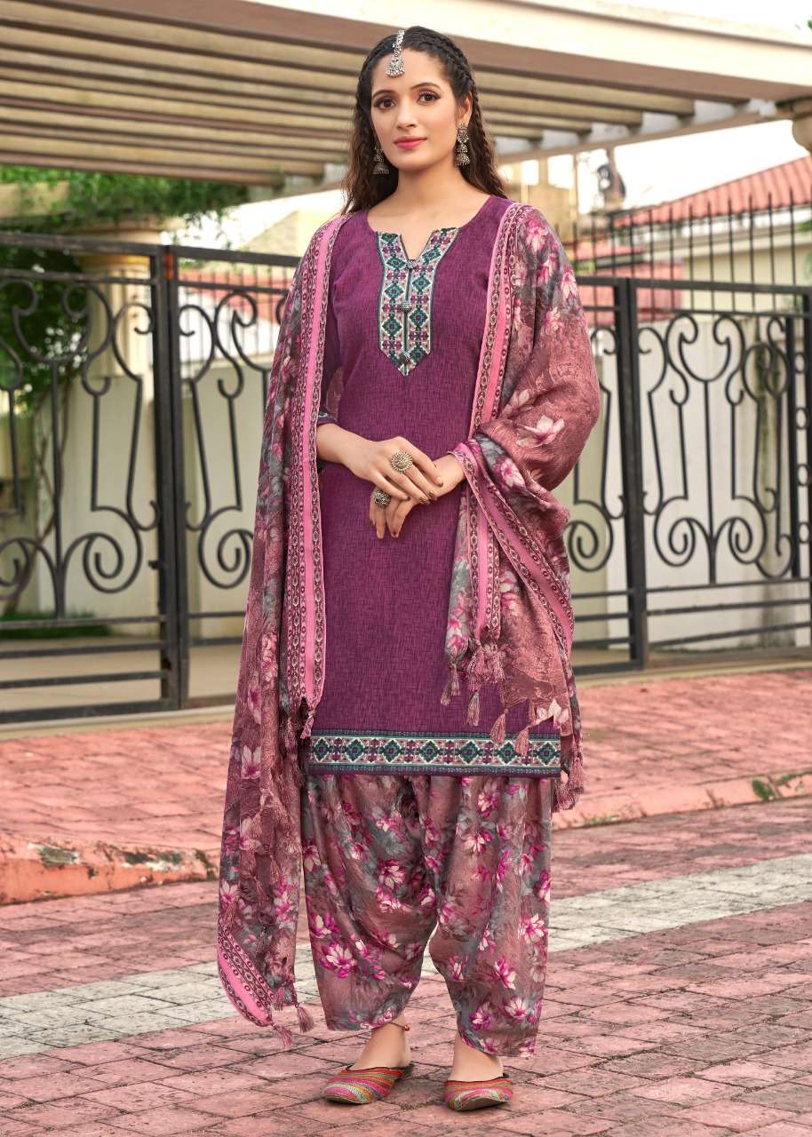 GULZAR BY FLOREON TRENDS 1001 TO 1010 SERIES BEAUTIFUL STYLISH SUITS FANCY COLORFUL CASUAL WEAR & ETHNIC WEAR & READY TO WEAR PURE PASHMINA PRINTED DRESSES AT WHOLESALE PRICE