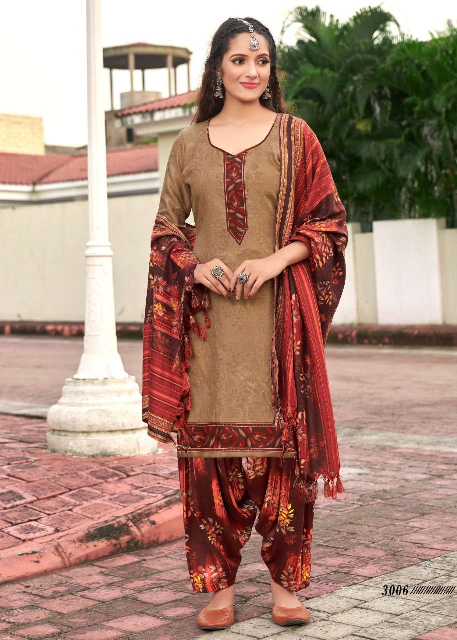 GULZAR BY FLOREON TRENDS 1001 TO 1010 SERIES BEAUTIFUL STYLISH SUITS FANCY COLORFUL CASUAL WEAR & ETHNIC WEAR & READY TO WEAR PURE PASHMINA PRINTED DRESSES AT WHOLESALE PRICE