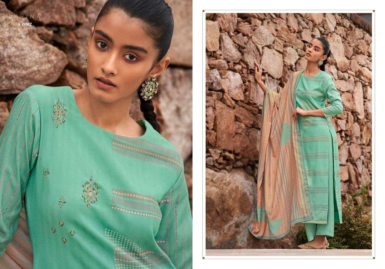 MIHIKA BY VARINA 1001 TO 1008 SERIES BEAUTIFUL SUITS COLORFUL STYLISH FANCY CASUAL WEAR & ETHNIC WEAR PASHMINA DIGITAL PRINT DRESSES AT WHOLESALE PRICE