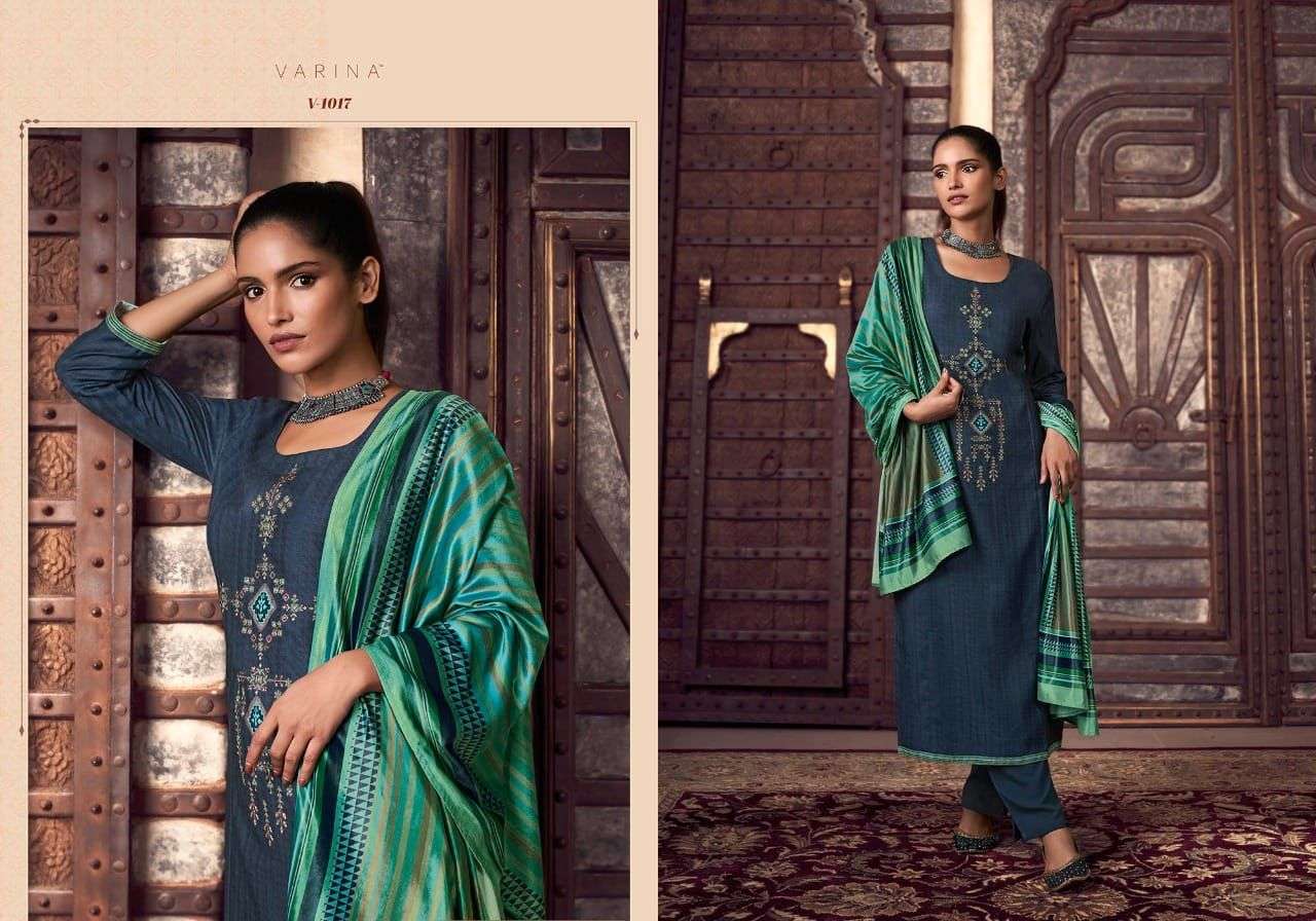 NIMAISHA BY VARINA 1011 TO 1018 SERIES BEAUTIFUL SUITS COLORFUL STYLISH FANCY CASUAL WEAR & ETHNIC WEAR PASHMINA PRINT DRESSES AT WHOLESALE PRICE