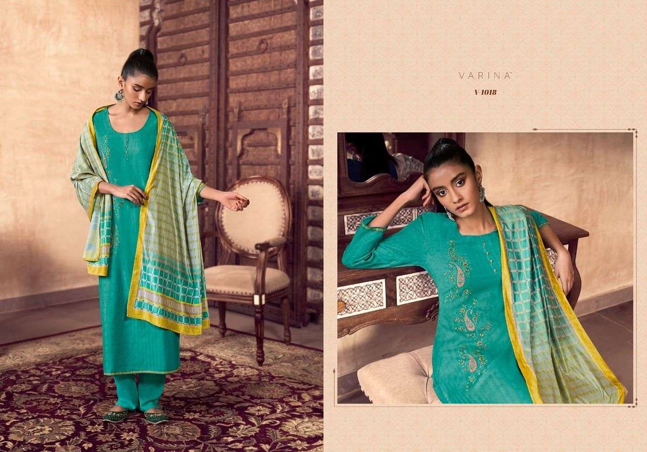 NIMAISHA BY VARINA 1011 TO 1018 SERIES BEAUTIFUL SUITS COLORFUL STYLISH FANCY CASUAL WEAR & ETHNIC WEAR PASHMINA PRINT DRESSES AT WHOLESALE PRICE