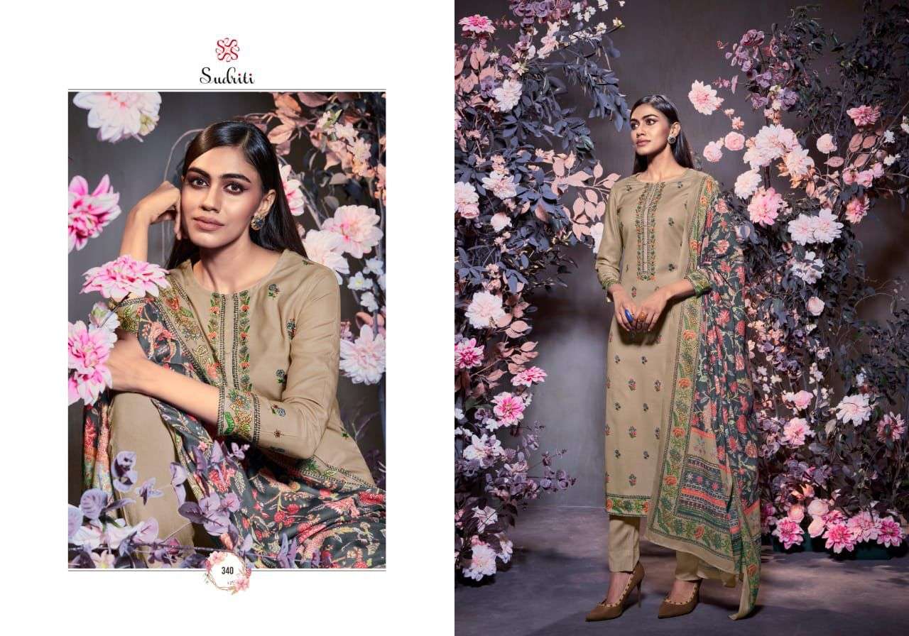 SANGHI BY SUDRITI BEAUTIFUL SUITS COLORFUL STYLISH FANCY CASUAL WEAR & ETHNIC WEAR PASHMINA TWILL DIGITAL PRINT DRESSES AT WHOLESALE PRICE