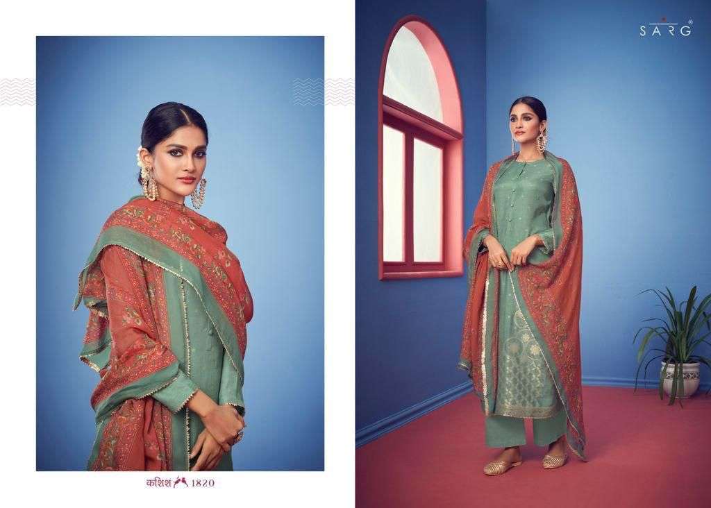 KASHISH BY SARG BEAUTIFUL STYLISH SUITS FANCY COLORFUL CASUAL WEAR & ETHNIC WEAR & READY TO WEAR PURA RUSSIAN SILK DRESSES AT WHOLESALE PRICE
