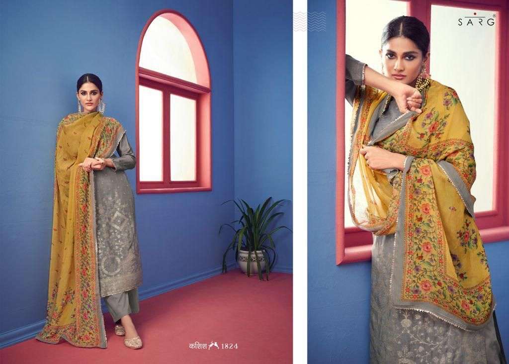 KASHISH BY SARG BEAUTIFUL STYLISH SUITS FANCY COLORFUL CASUAL WEAR & ETHNIC WEAR & READY TO WEAR PURA RUSSIAN SILK DRESSES AT WHOLESALE PRICE
