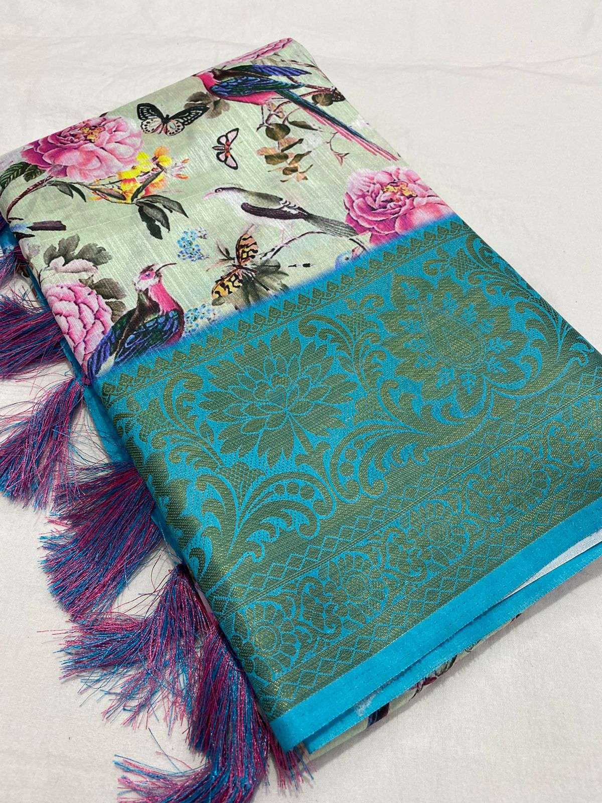 PLATINUM LINEN BY MYRA 01 TO 11 SERIES INDIAN TRADITIONAL WEAR COLLECTION BEAUTIFUL STYLISH FANCY COLORFUL PARTY WEAR & OCCASIONAL WEAR LINEN SAREES AT WHOLESALE PRICE