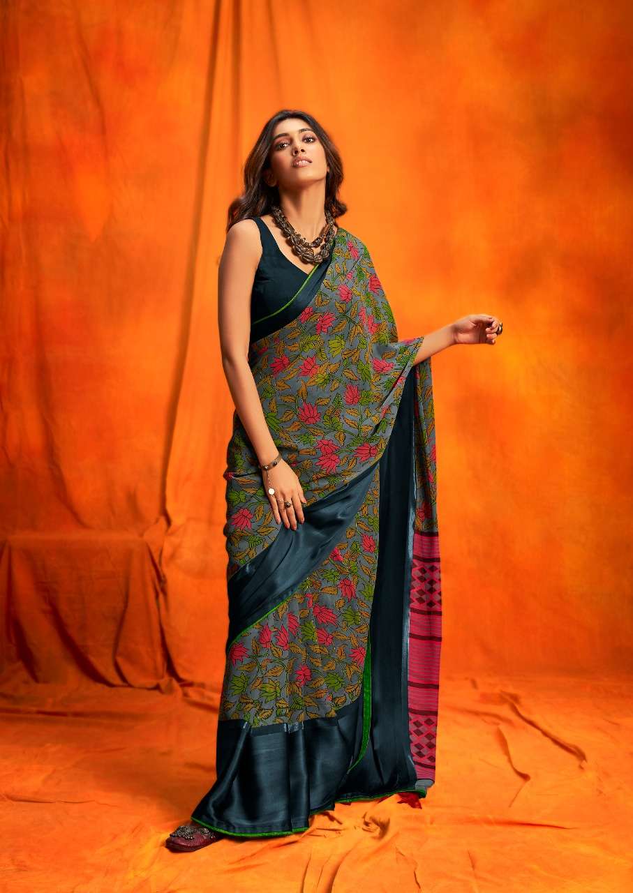 JEEVIKA BLACK VOL-2 BY SR 21 TO 25 SERIES INDIAN TRADITIONAL WEAR COLLECTION BEAUTIFUL STYLISH FANCY COLORFUL PARTY WEAR & OCCASIONAL WEAR WEIGHTLESS SATIN SAREES AT WHOLESALE PRICE