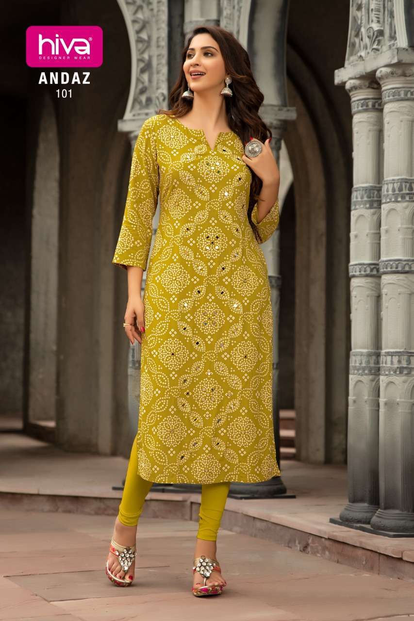 Hiva kurti outlet designs