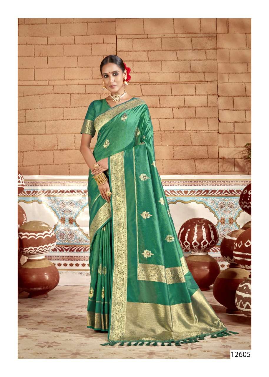 SKS FANCY-1001 BY SHAKUNT 12601 TO 12606 SERIES INDIAN TRADITIONAL WEAR COLLECTION BEAUTIFUL STYLISH FANCY COLORFUL PARTY WEAR & OCCASIONAL WEAR SOFT SILK SAREES AT WHOLESALE PRICE