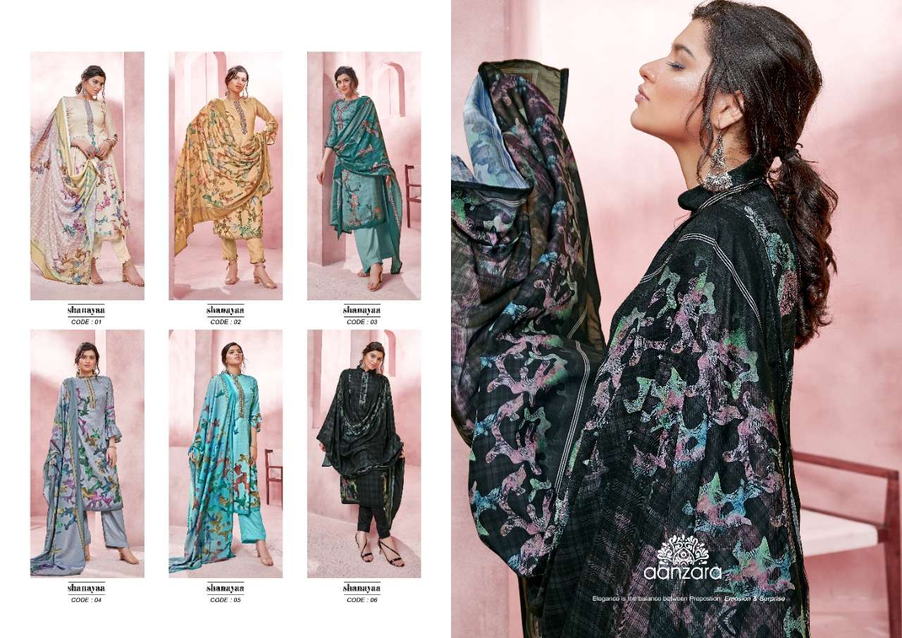 AANZARA SHANAYA BY ACME WEAVERS 01 TO 06 SERIES BEAUTIFUL SUITS COLORFUL STYLISH FANCY CASUAL WEAR & ETHNIC WEAR COTTON SATIN DIGITAL PRINT DRESSES AT WHOLESALE PRICE