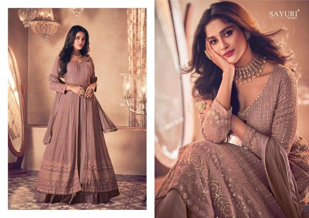 Noor Gold By Sayuri 122 To 122-D Series Beautiful Suits Colorful Stylish Fancy Casual Wear & Ethnic Wear Real Georgette Dresses At Wholesale Price