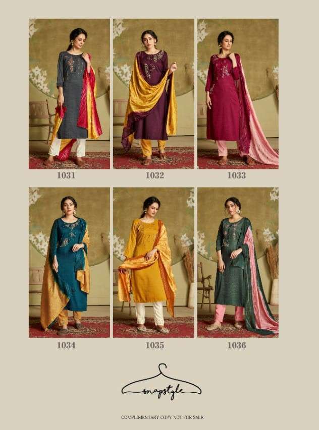 POETRY BY SNAPSTYLE 1031 TO 1036 SERIES BEAUTIFUL SUITS COLORFUL STYLISH FANCY CASUAL WEAR & ETHNIC WEAR PREMIUM SILK DRESSES AT WHOLESALE PRICE
