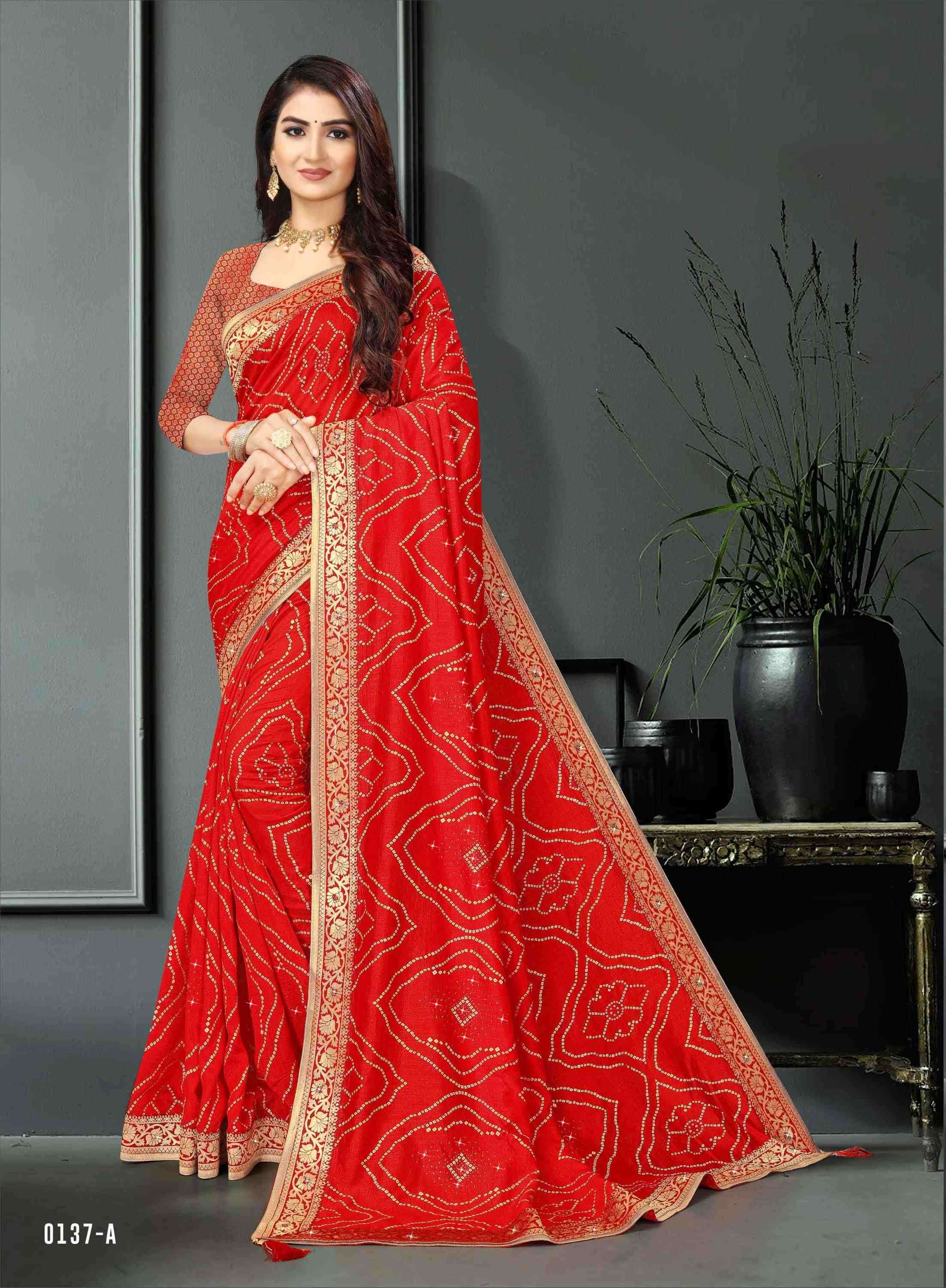 VAYU PUTRA BY INDIAN WOMEN 0137-A TO 0137-F SERIES INDIAN TRADITIONAL WEAR COLLECTION BEAUTIFUL STYLISH FANCY COLORFUL PARTY WEAR & OCCASIONAL WEAR VICHITRA SAREES AT WHOLESALE PRICE