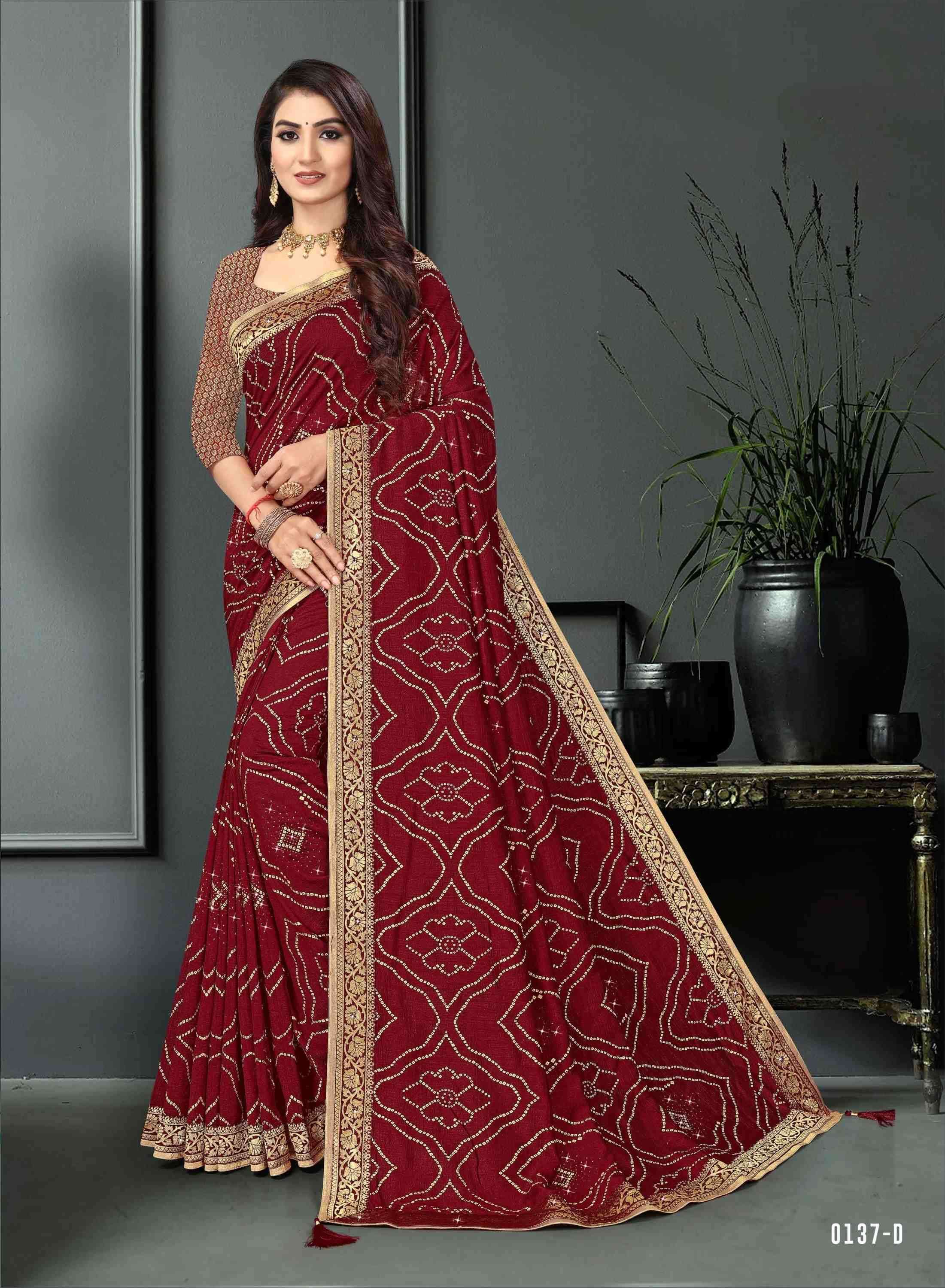 VAYU PUTRA BY INDIAN WOMEN 0137-A TO 0137-F SERIES INDIAN TRADITIONAL WEAR COLLECTION BEAUTIFUL STYLISH FANCY COLORFUL PARTY WEAR & OCCASIONAL WEAR VICHITRA SAREES AT WHOLESALE PRICE
