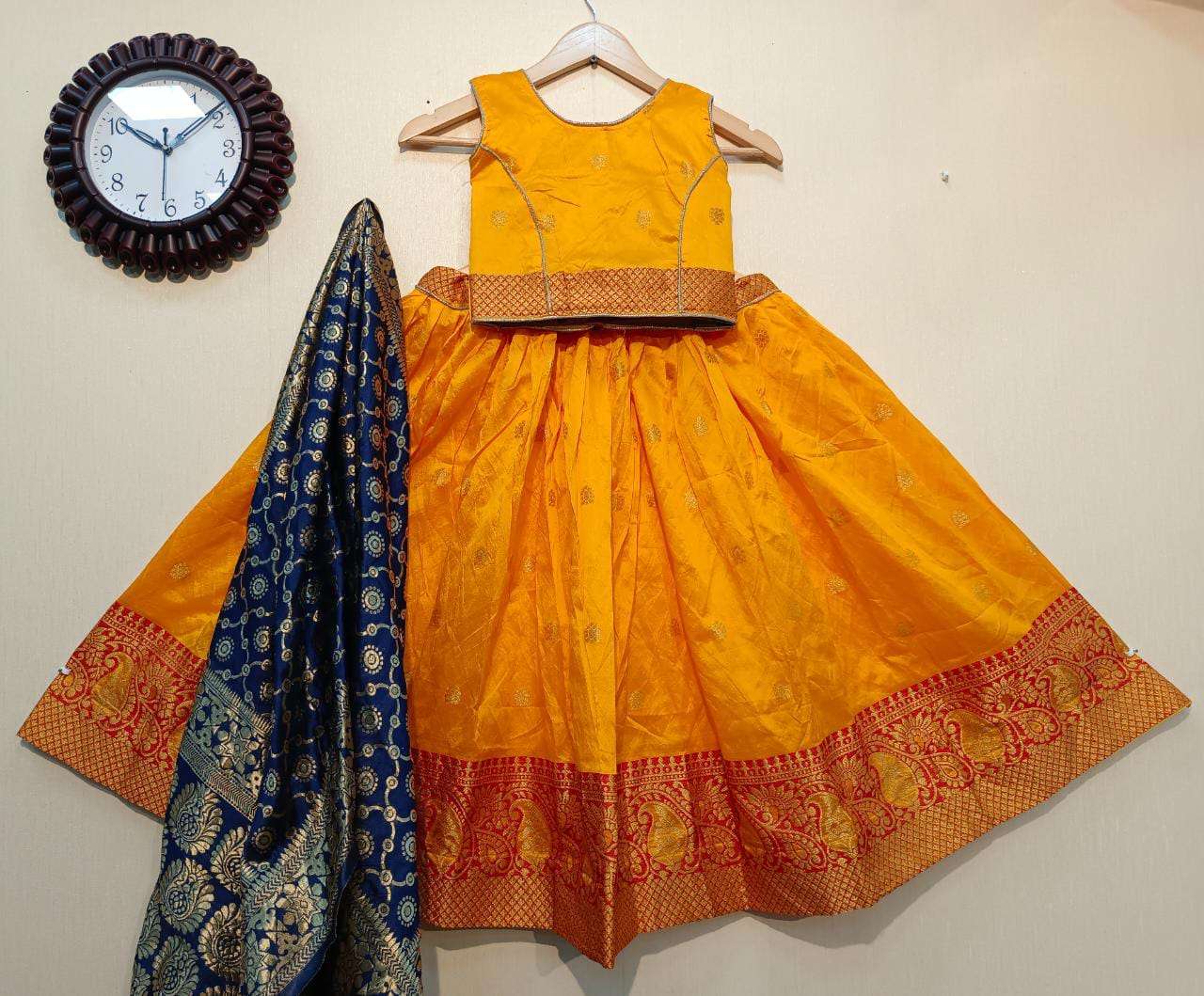 BANARASI KIDS LEHENGA BY FASHID WHOLESALE 201 TO 213 SERIES BEAUTIFUL COLORFUL FANCY WEDDING COLLECTION OCCASIONAL WEAR & PARTY WEAR BANARASI LEHENGAS AT WHOLESALE PRICE