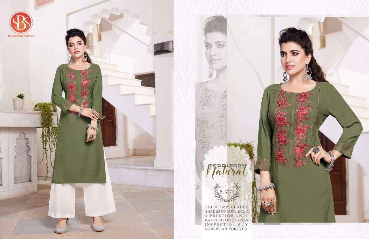 TULIP BY SBS 3271 TO 3276 SERIES DESIGNER STYLISH FANCY COLORFUL BEAUTIFUL PARTY WEAR & ETHNIC WEAR COLLECTION RAYON KURTIS AT WHOLESALE PRICE