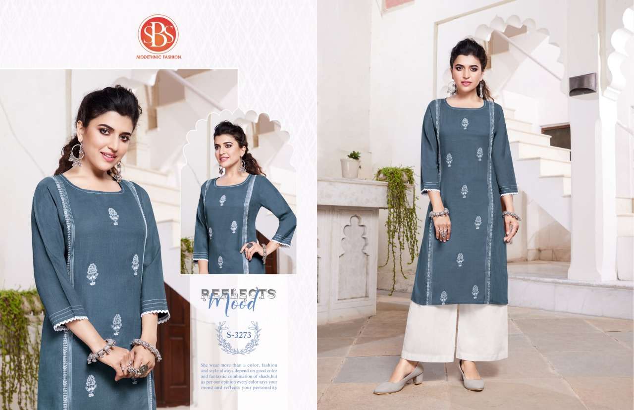 TULIP BY SBS 3271 TO 3276 SERIES DESIGNER STYLISH FANCY COLORFUL BEAUTIFUL PARTY WEAR & ETHNIC WEAR COLLECTION RAYON KURTIS AT WHOLESALE PRICE