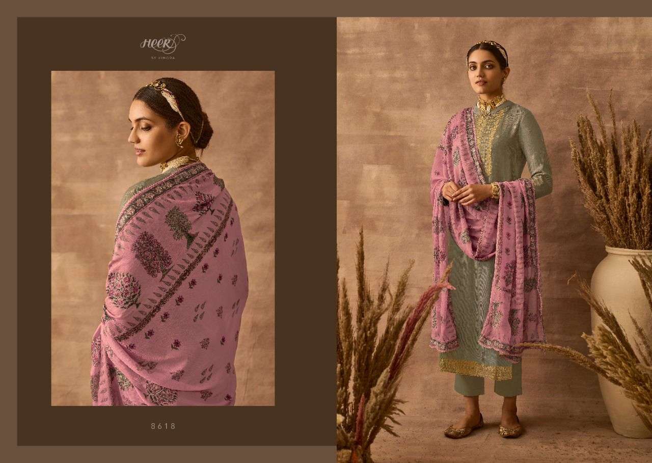 ODHINI BY KIMORA FASHION 8611 TO 8618 SERIES BEAUTIFUL SUITS COLORFUL STYLISH FANCY CASUAL WEAR & ETHNIC WEAR PURE DOLA SILK JACQUARD DRESSES AT WHOLESALE PRICE