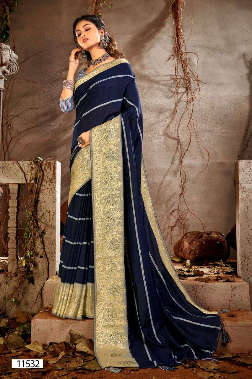 KHUSHALI BY 5D DESIGENR 11531 TO 11535 SERIES INDIAN TRADITIONAL WEAR COLLECTION BEAUTIFUL STYLISH FANCY COLORFUL PARTY WEAR & OCCASIONAL WEAR VISCOSE SILK SAREES AT WHOLESALE PRICE