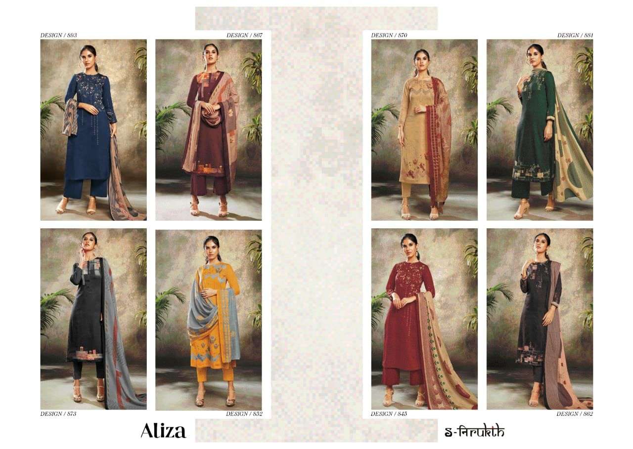 ALIZA BY S-NIRUKTH BEAUTIFUL SUITS COLORFUL STYLISH FANCY CASUAL WEAR & ETHNIC WEAR COTTON SATIN PRINT DRESSES AT WHOLESALE PRICE