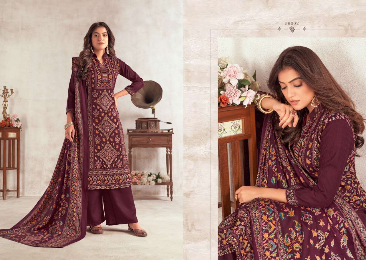 HAFIZA BY SKT SUITS 56001 TO 56008 SERIES BEAUTIFUL STYLISH SUITS FANCY COLORFUL CASUAL WEAR & ETHNIC WEAR & READY TO WEAR PASHMINA PRINTED DRESSES AT WHOLESALE PRICE