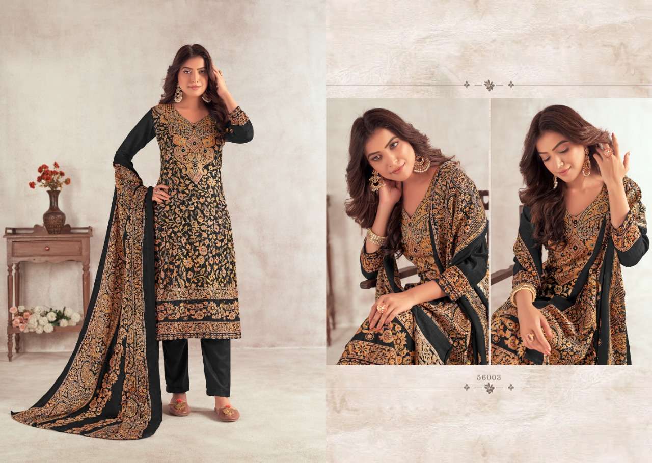 HAFIZA BY SKT SUITS 56001 TO 56008 SERIES BEAUTIFUL STYLISH SUITS FANCY COLORFUL CASUAL WEAR & ETHNIC WEAR & READY TO WEAR PASHMINA PRINTED DRESSES AT WHOLESALE PRICE
