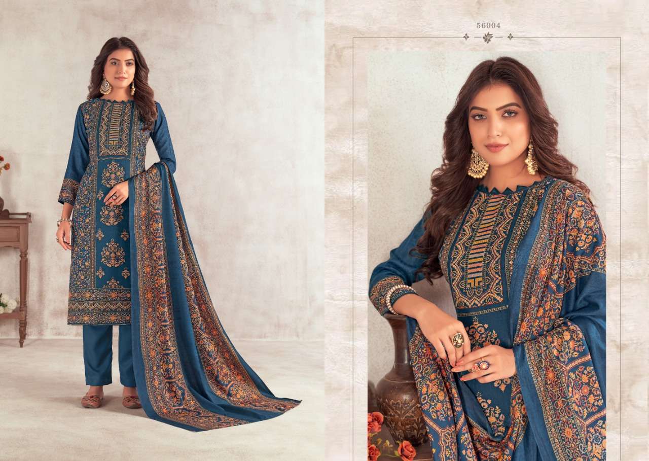 HAFIZA BY SKT SUITS 56001 TO 56008 SERIES BEAUTIFUL STYLISH SUITS FANCY COLORFUL CASUAL WEAR & ETHNIC WEAR & READY TO WEAR PASHMINA PRINTED DRESSES AT WHOLESALE PRICE