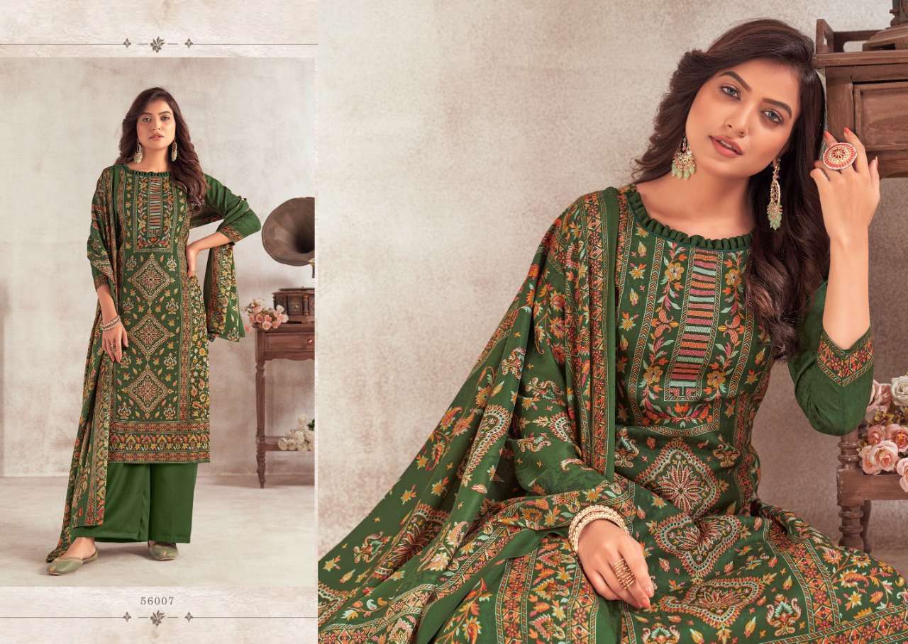 HAFIZA BY SKT SUITS 56001 TO 56008 SERIES BEAUTIFUL STYLISH SUITS FANCY COLORFUL CASUAL WEAR & ETHNIC WEAR & READY TO WEAR PASHMINA PRINTED DRESSES AT WHOLESALE PRICE