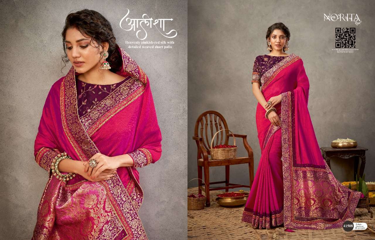NORITA ARINYA BY MAHOTSAV 41508 TO 41522 SERIES INDIAN TRADITIONAL WEAR COLLECTION BEAUTIFUL STYLISH FANCY COLORFUL PARTY WEAR & OCCASIONAL WEAR FANCY SAREES AT WHOLESALE PRICE